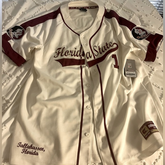 Colosseum Shirts Fsu Baseball Jersey Brand New With Tags Never Worn